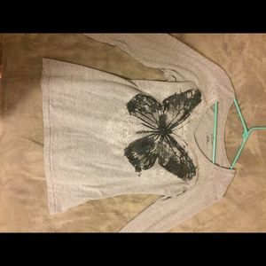 Butterfly long sleeve tee